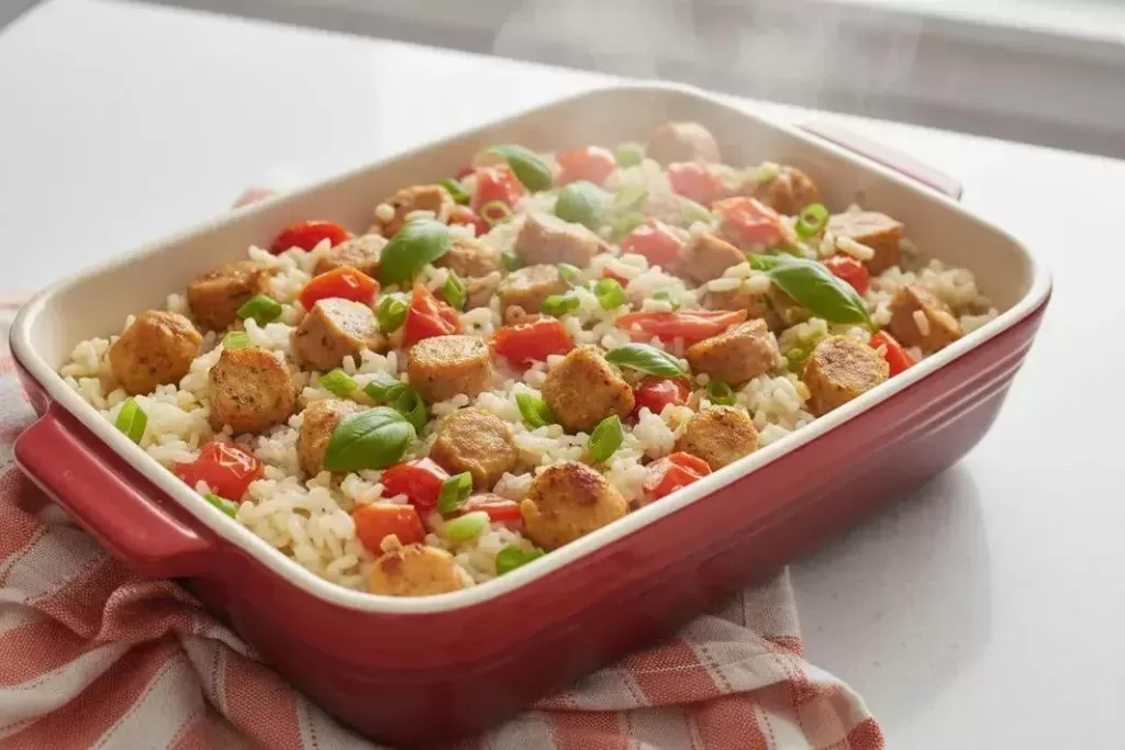 Arroz Cremoso - Arroz Cremoso Fácil com Linguiça