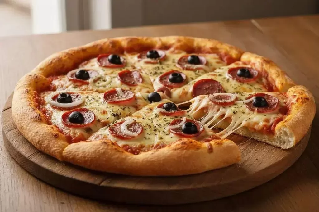 Pizza de Calabresa - Pizza de Calabresa Fácil e Crocante no Forno