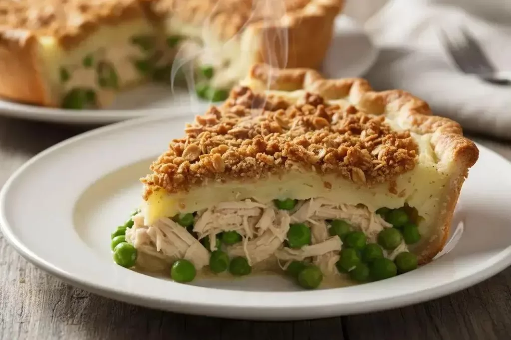 Torta de Frango com Aveia - Torta de Frango com Aveia Crocante e Saudável