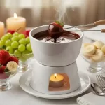 Fondue de Chocolate Tradicional - Fondue de Chocolate Tradicional Cremoso e Fácil