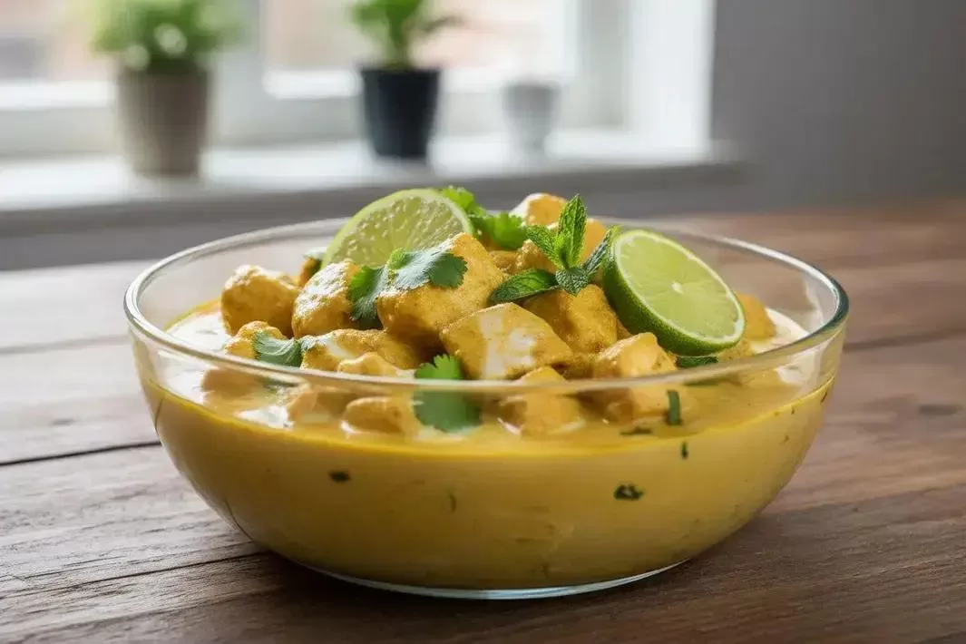 Marinada de Frango com Curry - Marinada de Frango com Curry Cremosa e Fácil