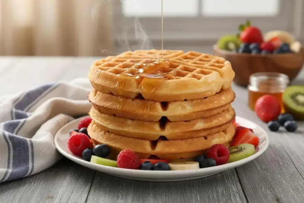 Waffle - Waffle Crocante com Aveia Saudável e Fácil