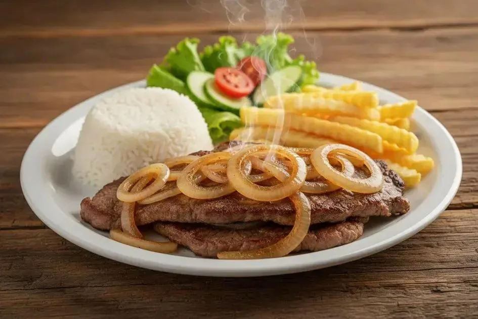 Bife Acebolado Suculento que Derrete na Boca – Pronto em 15 Minutos!