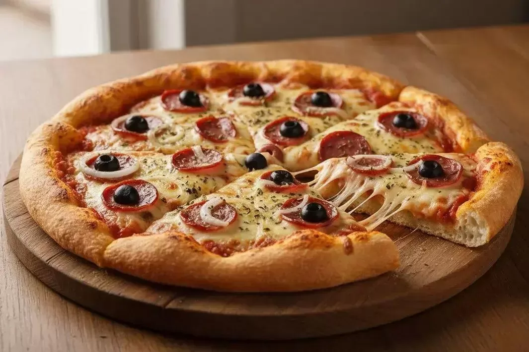 Pizza de Calabresa - Pizza de Calabresa Fácil e Crocante no Forno