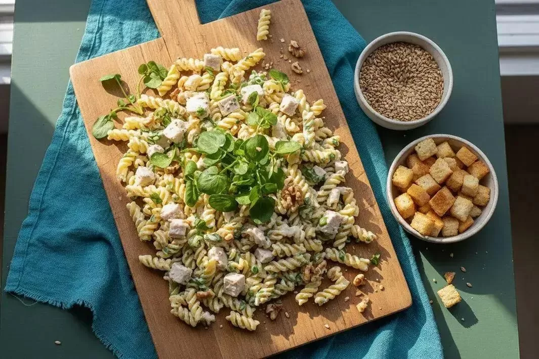 Salada Verde - Salada Verde Fácil com Molho de Iogurte Cremoso
