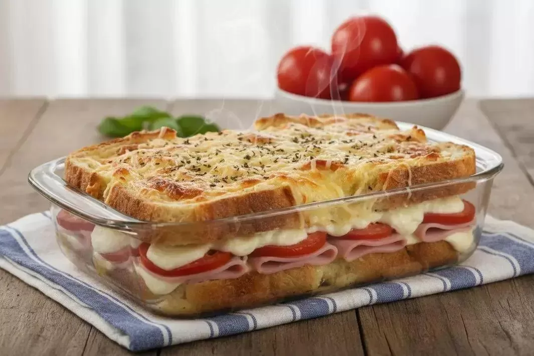 Sanduíche de Forno - Sanduíche de Forno Cremoso e Gratinado