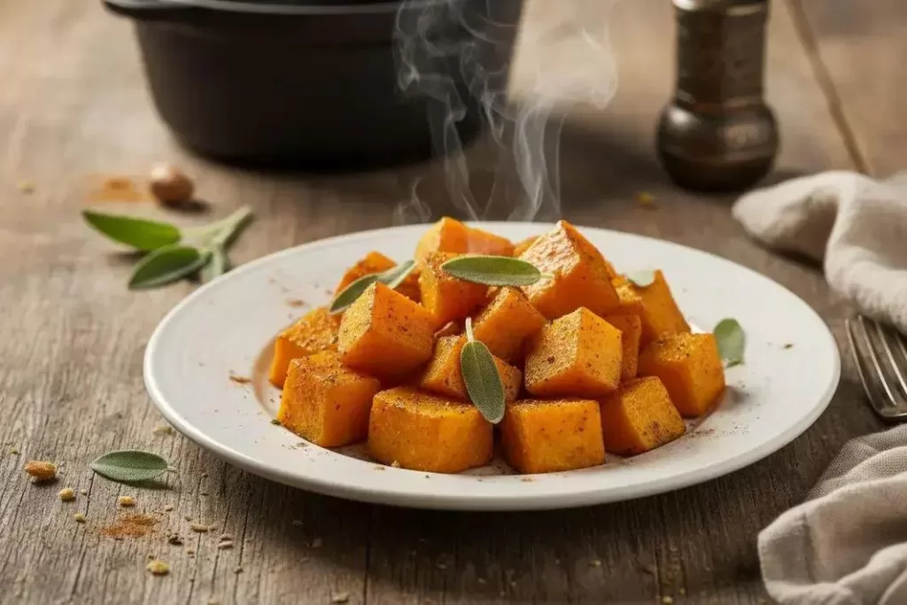 Abóbora Assada com Especiarias - Abóbora Assada com Especiarias Deliciosa e Fácil
