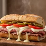 Bauru Sanduíche - Bauru Sanduíche Suculento com Roast Beef Caseiro