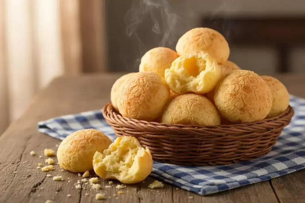 Pão de Queijo Cremoso - Pão de Queijo Cremoso Crocante e Macio por Dentro